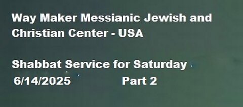 Parashat Beha'alotecha - Shabbat Service for 6.14.25 - Part 2