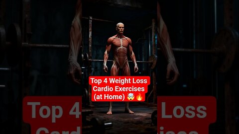 Top 4 Cardio Exercises At Home 🏡🔥 | Burn Fat FAST Without Gym! 🤯💪 #Shorts #WeightLoss
