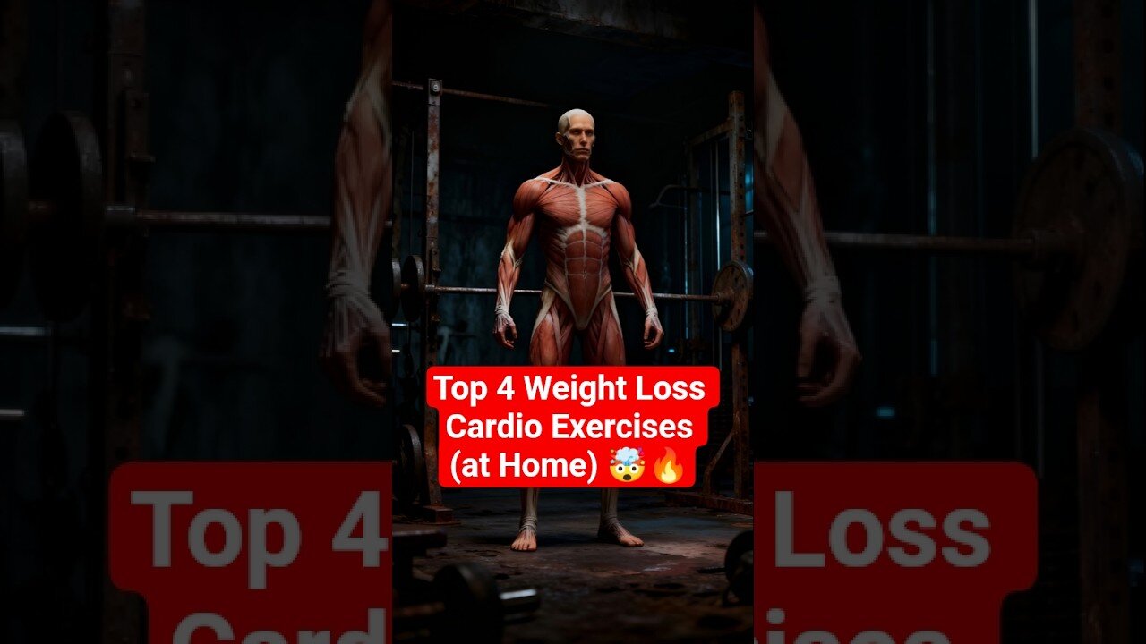 Top 4 Cardio Exercises At Home 🏡🔥 | Burn Fat FAST Without Gym! 🤯💪 #Shorts #WeightLoss