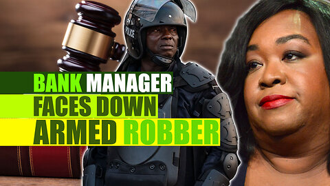 Shocking Video Footage: Bank Manager Fights Back Against Armed Robber 🥷🏼💥🥷🏼💥 #africa #africanews