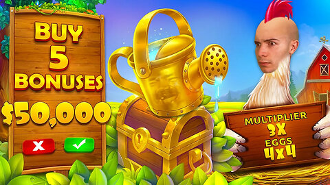 BUYING $50,000 WORTH OF CHICKEN DROP BONUSES - 5 ✖️ $10,000