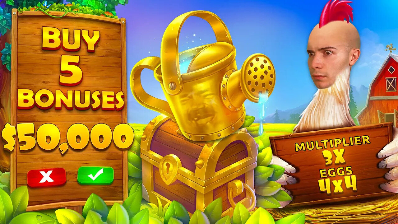 BUYING $50,000 WORTH OF CHICKEN DROP BONUSES - 5 ✖️ $10,000