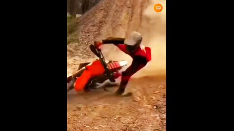 Simplang Trip 184: Motorbike exhibition ride accidentally fell down to push-ups exercise.