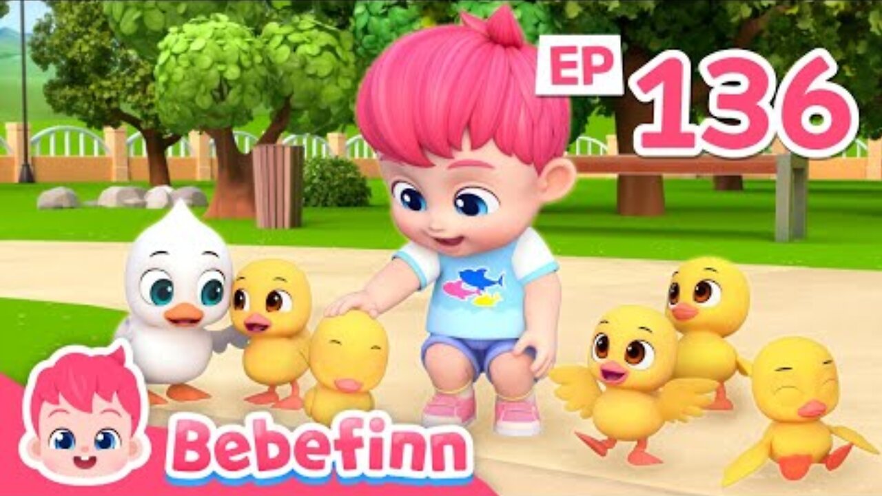 Five Little Ducks | Song for Kids | Bebefinn Nursery Rhymes
