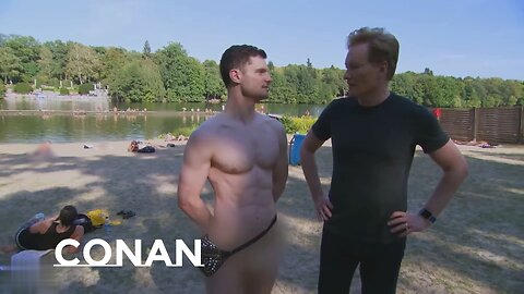 Flula Borg And Conan Visit A Nude Beach | Conan Without Borders