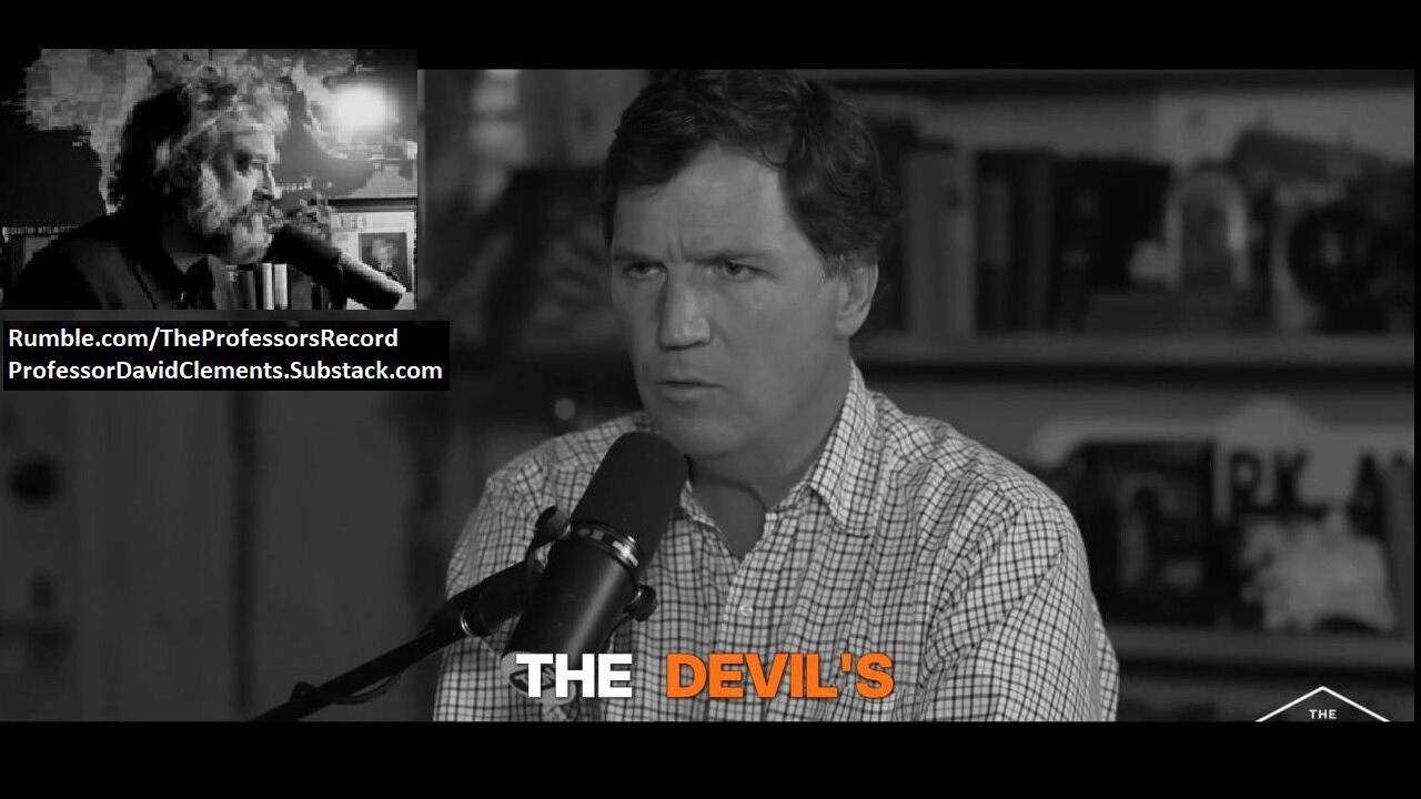 Who will Cast the First Stone? Pharisees in the Feed: Tucker Sat w/ a Sinner, Oh My! [Full Video Link in Details] ~ By Professor David Clements 11/08/25
