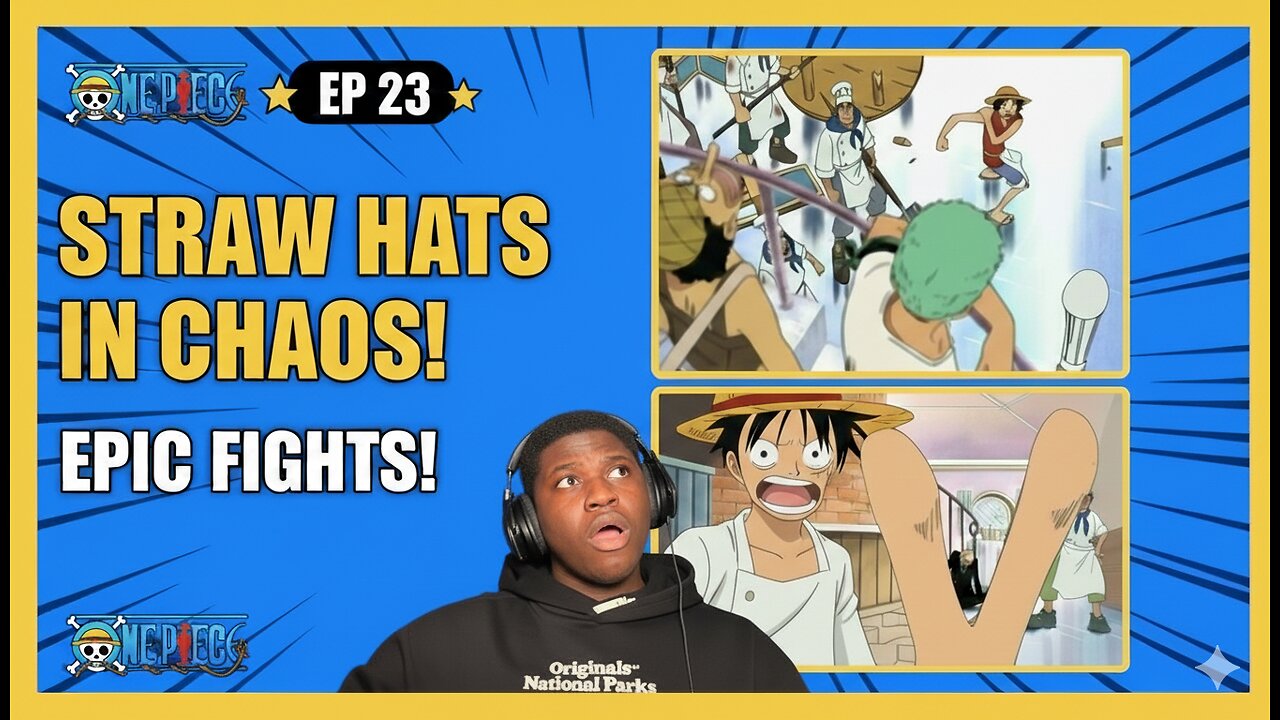 One Piece Episode 23 | The Invulnerable Gin vs. Luffy! Sanji’s First Battle | Reaction