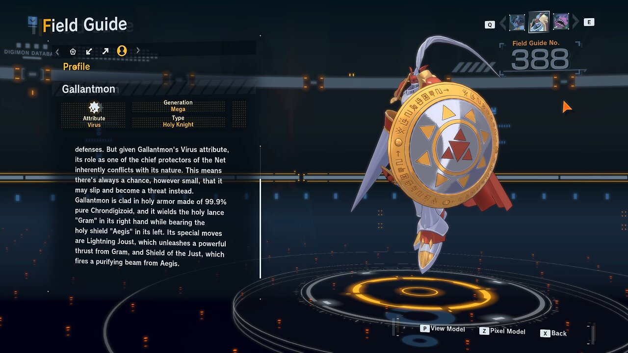 gallantmon all digivolution/de-digivolution/profile Digimon Story Time Stranger