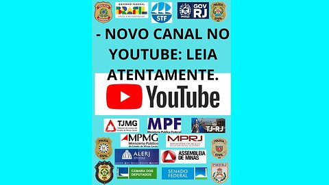 NOVO CANAL NO YOUTUBE, APRESENTANDO PROVAS CONTRA A JUSTIÇA BRASILEIRA.