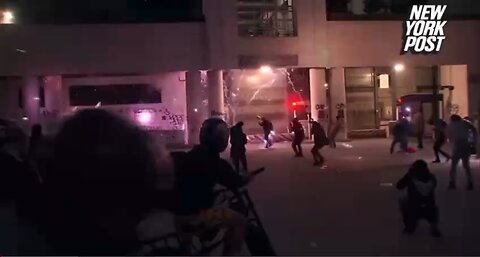 Protests over federal immigration raids continued to wreak havoc on Los Angeles Saturday