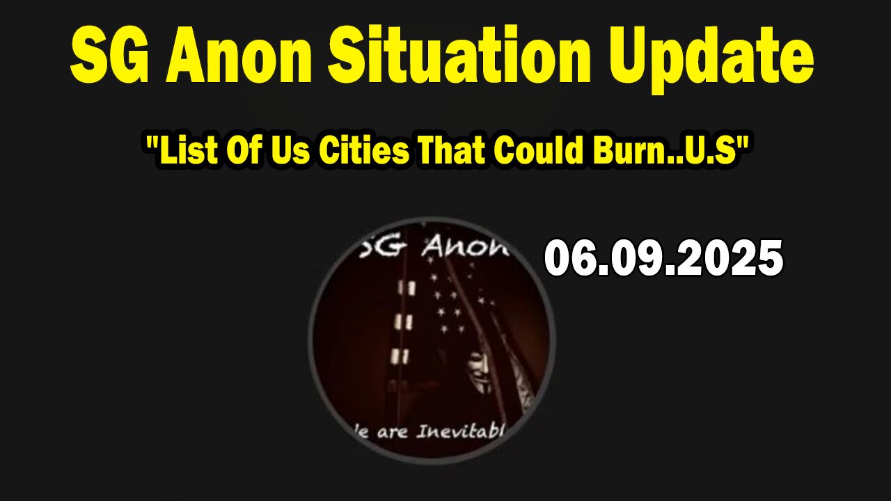 SG Anon Situation Update June 2: "List Of Us Cities That Could Burn..U.S"