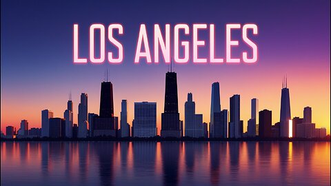 Los Angeles Sunset Skyline | Stunning Cityscape Views in 4K