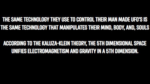 5TH DIMENSIONAL SPACE IS THE SECERET OF UFO TECHNOLOGY NOT REVERSE ENGINEERING OF LAB CREATED BIOLOGICAL ENTITIES