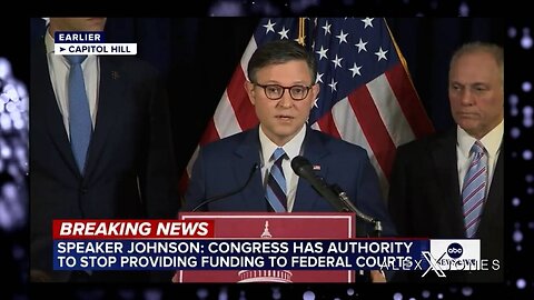BREAKING VIDEO: Speaker Johnson Announces Plan To Close Leftist Federal District Courts