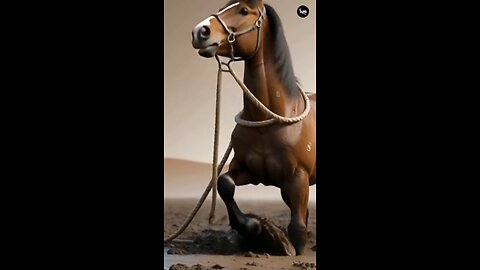 Horse Stuck in Swamp 🐎 | Emotional Animal Rescue Story | Trending Shorts #ai #art #shorts #horse