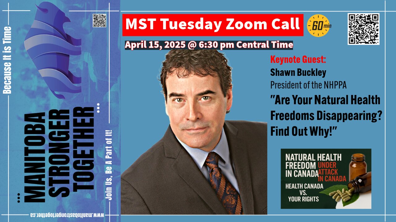 Your Right to Choose Natural Health Products Is Under Attack! MST Zoom April 15, 2025