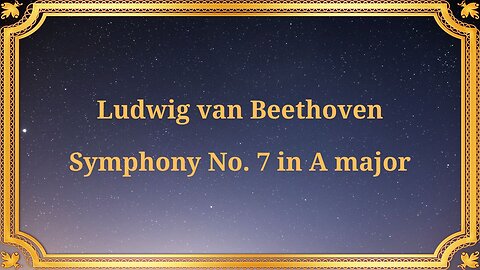 Ludwig van Beethoven Symphony No. 7 in A Major (1936)