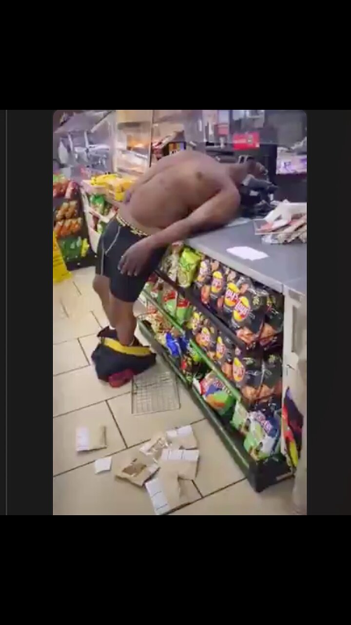 Zombie or maybe he was really really really tired. Dumb Ass.