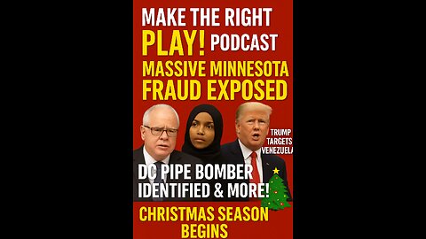 Minnesota Corruption: Walz–Omar Controversy, Trump vs. Venezuela & DC Bomber Finally Found!