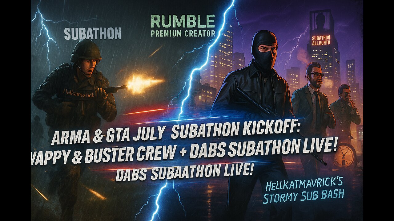 ARMA & GTA JULY SUBATHON KICKOFF: WAPPY & BUSTER CREW + DABS SUBATHON LIVE!