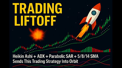 TRADING LIFTOFF: Heikin Ashi + ADX + Parabolic SAR + 5/8/14 SMA Sends This Strategy Into Orbit!