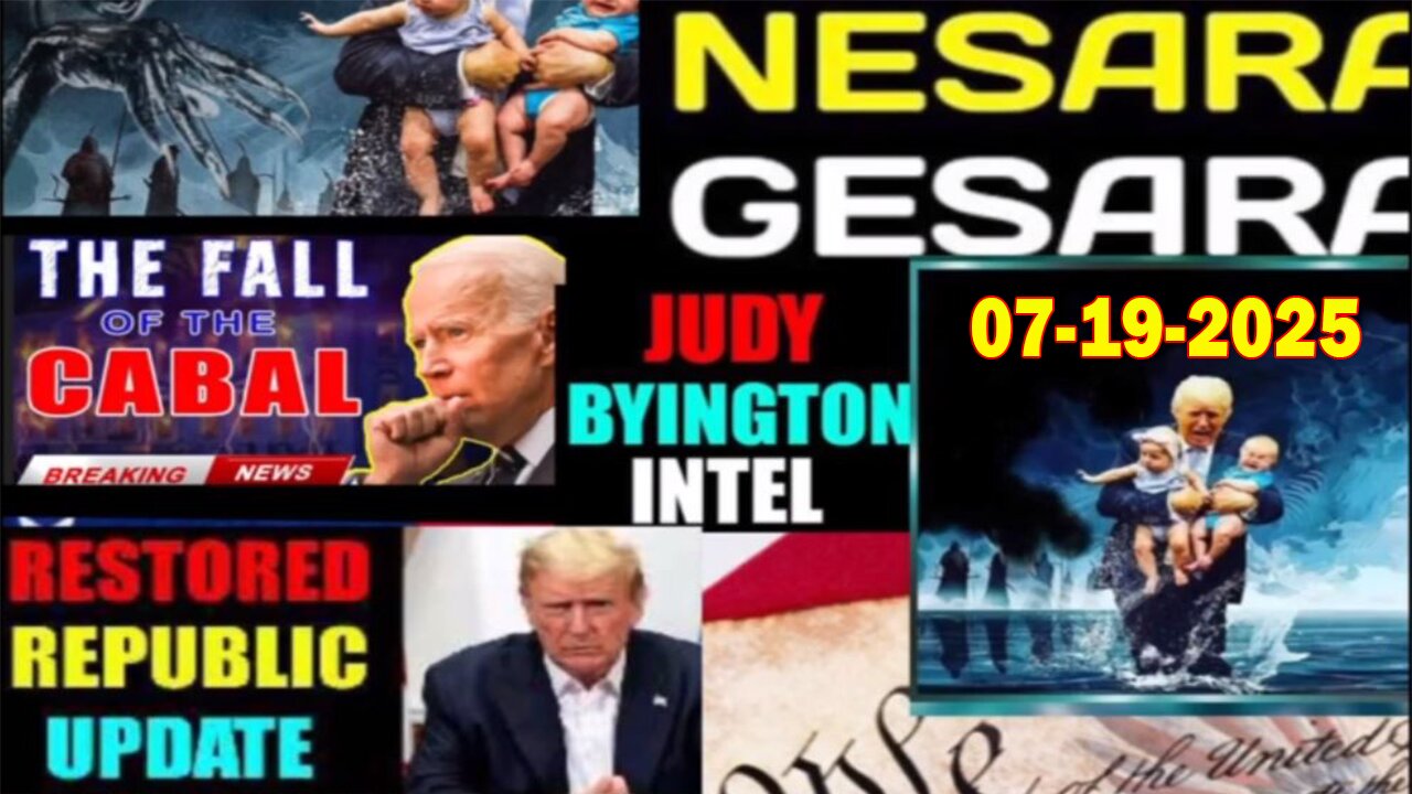 Judy Byington Update as of July 19, 2025 - Steven Colbert Cancelled, Obama Memo Proves Russia Hoax