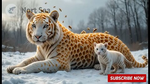 Shocking Rescue: White Tiger Injured by Millions of Bees Nesting Inside Its Body