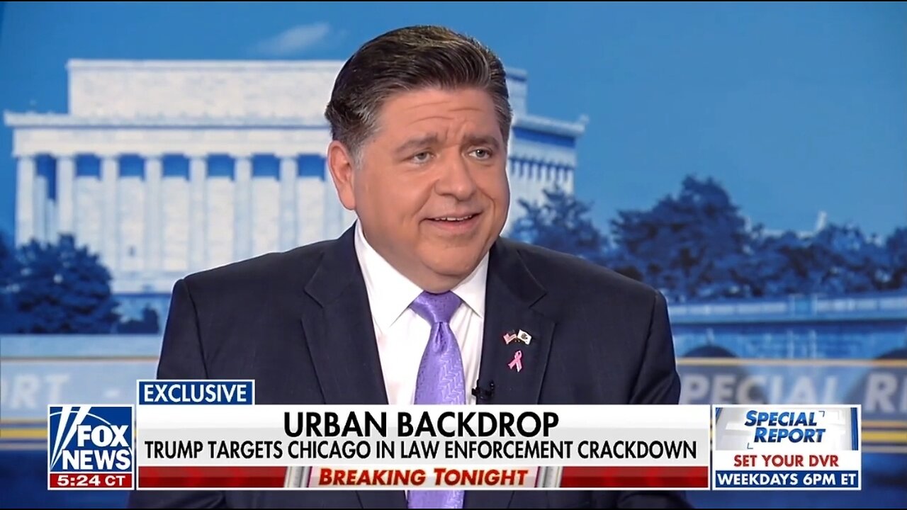 Gov JB Pritzker Calls ICE Busting Criminals An Invasion