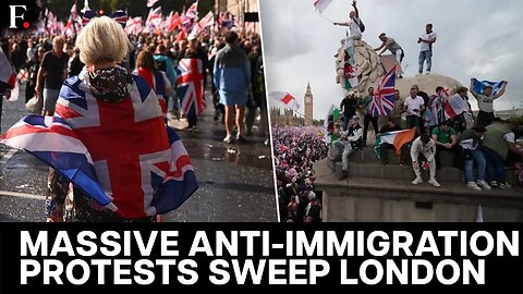 London: Cops Punched, Kicked At Anti-Immigration Rally; Musk, AfD Leader Address Protesters | N18G
