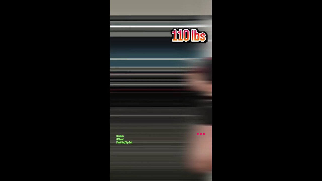 110lbs Flat DB Press (Medium) | #fitness #shorts #chest 💪😤