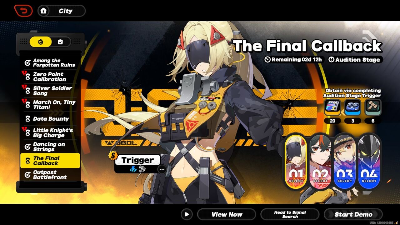 Test out Trigger, Zhu Yuan, Lucy, and Billy - The Final Callback (ZZZ) - Version 1.6 - Phase 2