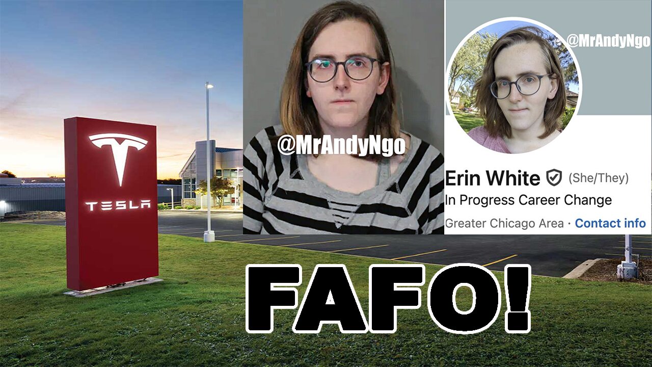 TRANSGENDER that VANDALIZED Tesla Service Center just FOUND OUT!