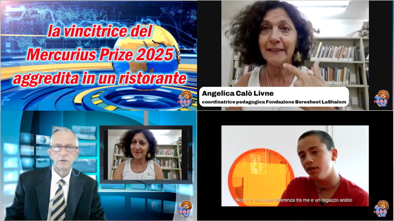 Angelica Calò Livne vincitrice del Mercurius Prize 2025 aggredita in un ristorante