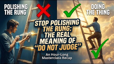 Stop Polishing the Rung: The Real Meaning of 'Do Not Judge