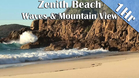 1 Hour of Waves & Birdsong at Zenith Beach | Ambient Ocean Nature for Relaxation or Sleep