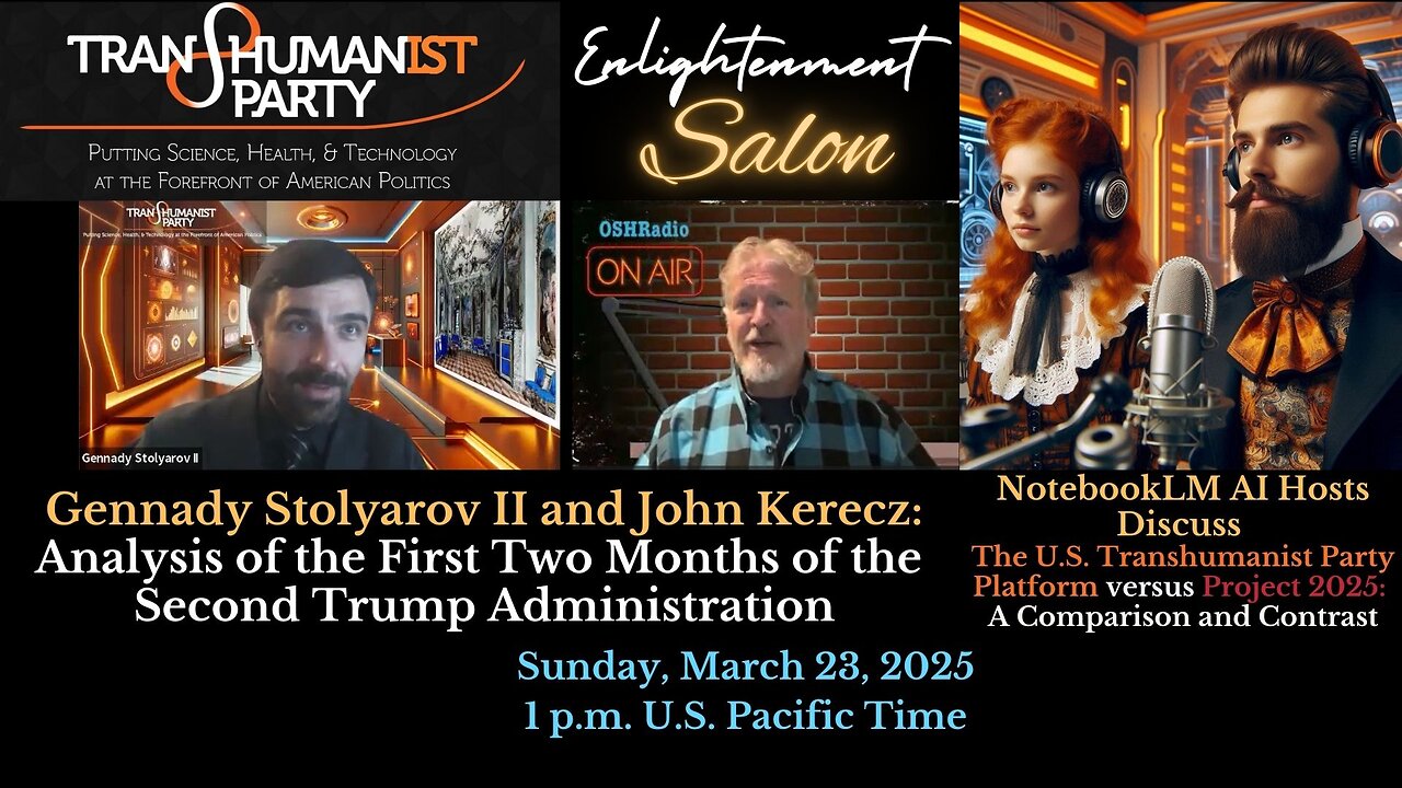 John Kerecz Interviews Gennady Stolyarov II (3/2025); AI Hosts Contrast USTP Platform & Project 2025