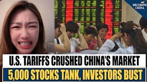 Chinese cry as stocks crash and tariffs wipe out their assets