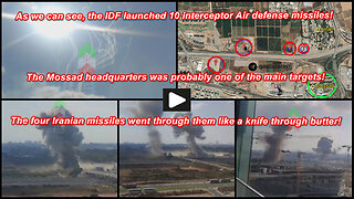 Tel Aviv: Iranian missile strike targets Mossad headquarters