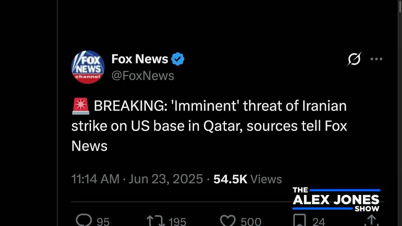 NUCLEAR WAR ALERT: Trump Publicly Endorses Regime Change In Iran, And Qatar Closes Airspace As IMMINENT Iranian Attack Expected!
