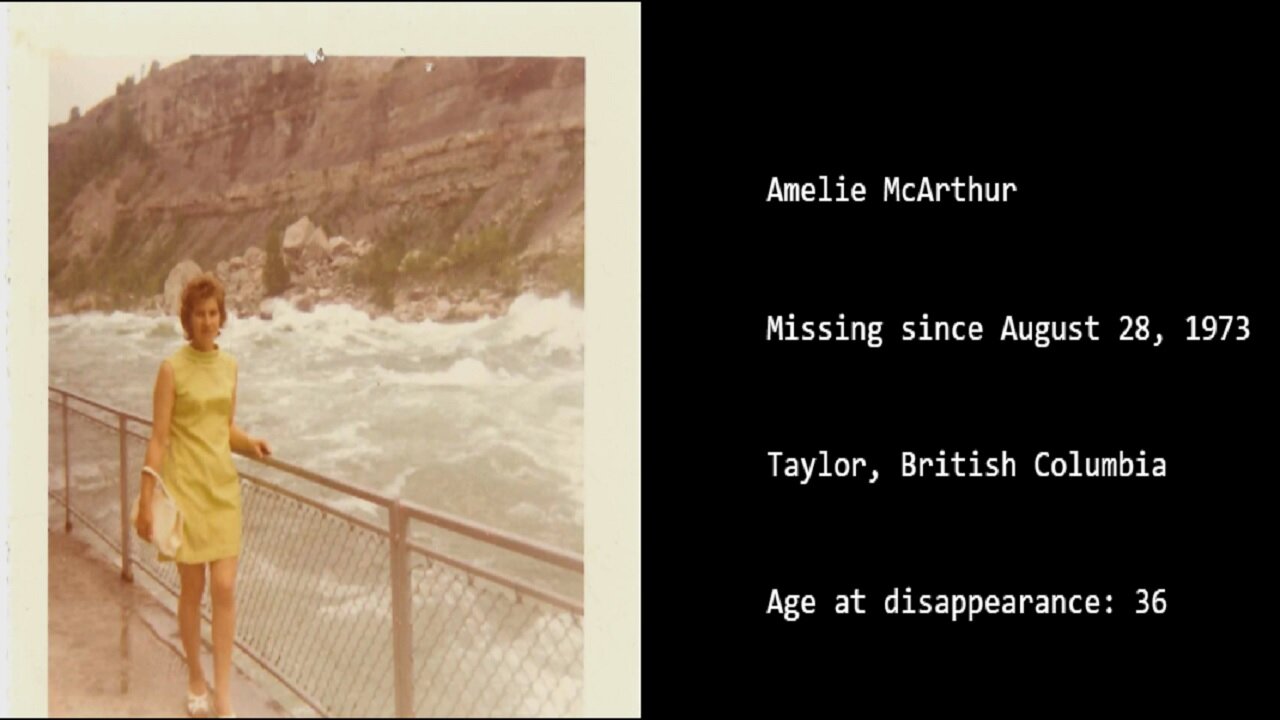 MISSING: Amelie McArthur (1973) - Taylor, B.C.