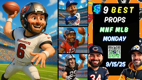 🔥9 HOT MONDAY NIGHT FOOTBALL PROPS | WEEK 2 | MLB PROPS | PRIZEPICKS