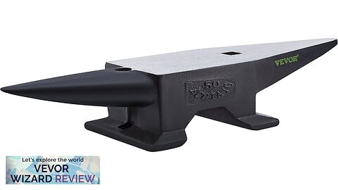 VEVOR Cast Iron Anvil 110 Lbs(50kg) Single Horn Anvil with Large Countertop Review