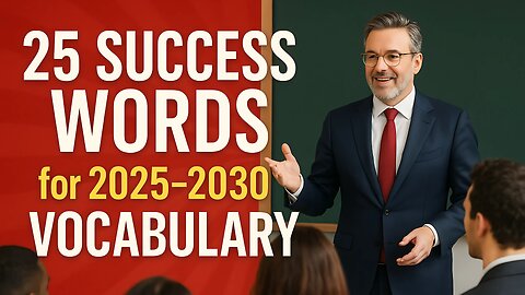 25 Must Know "Success Words" Vocabulary for 2025-2030