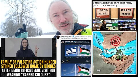 Bulgaria Euro. Israeli searches. Norman Finkelstein. Mossad: Qatar's Somalis! Polymarket vs Mitch