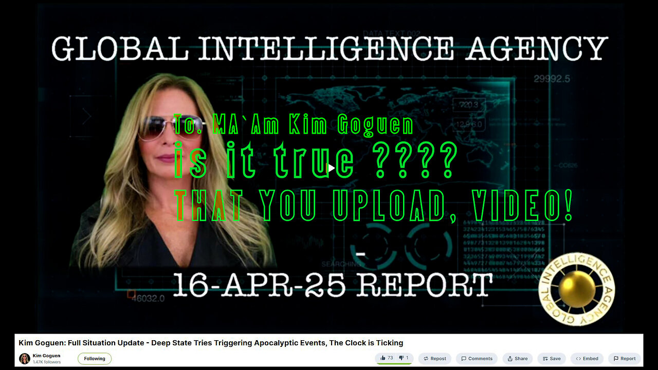 Kim Goguen- Full Situation Update - Deep State Tries Triggering Apocalyptic Events