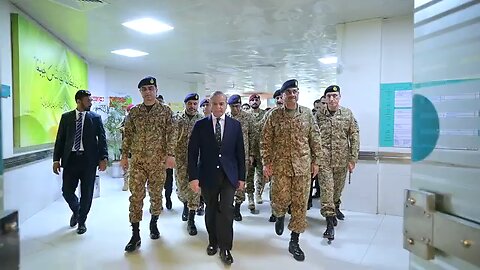 PM Shahbaz Sharif visits CMH Rawalpindi to meet injured heroes of Operation Bunyan um Marsoos