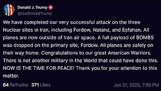BREAKING NEWS BROADCAST - U.S. BOMBS IRAN