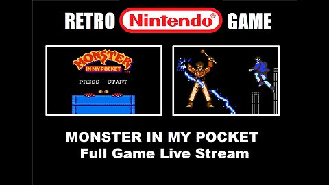 Monster In My Pocket Full Game Run: BrightGaming Streams Retro NES Nintendo Games