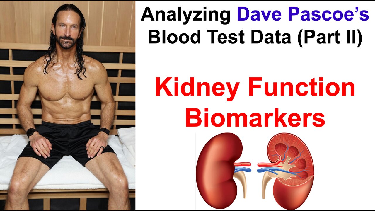 Dave Pascoe Presents His Blood Test Results: Kidney Function Biomarkers