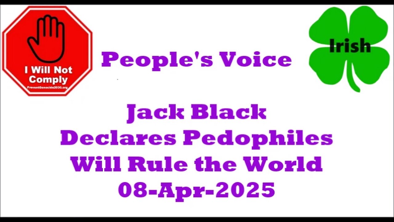 Jack Black Declares Pedophiles Will Rule the World 08-Apr-2025